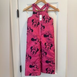 GAP Kids Minnie Mouse Ski Bibs- Brand new, with tags!